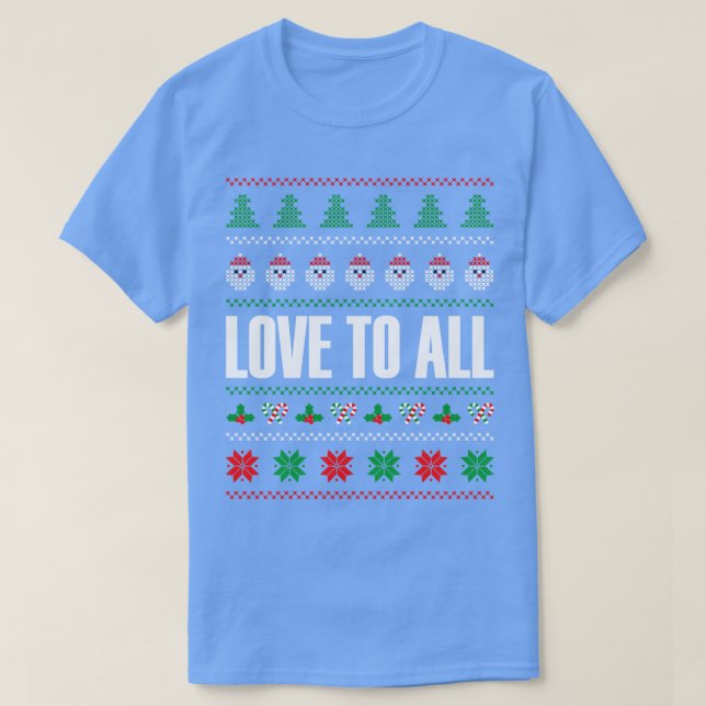Camiseta Amor A Todas As Coisas De Natal (Frente do Design)