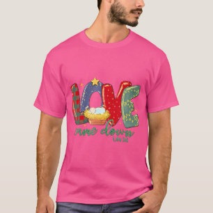 Camiseta Amor Abandonou-Luke 2 11 Feliz-Natal-Bebê-Jesu