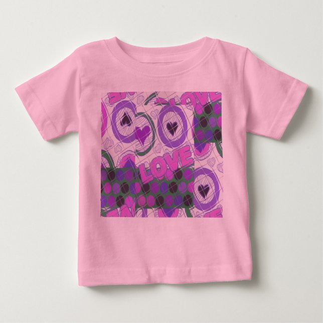 Camiseta Amor Adorável, Coração, Impressão (Frente)