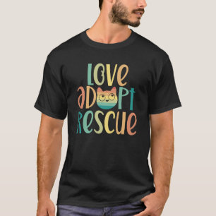 Camiseta Amor Adotar Salvamento Cat Mama Foster Cat Mãe Mãe