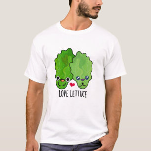 Camiseta Amor Alface Cute Veggie Pun