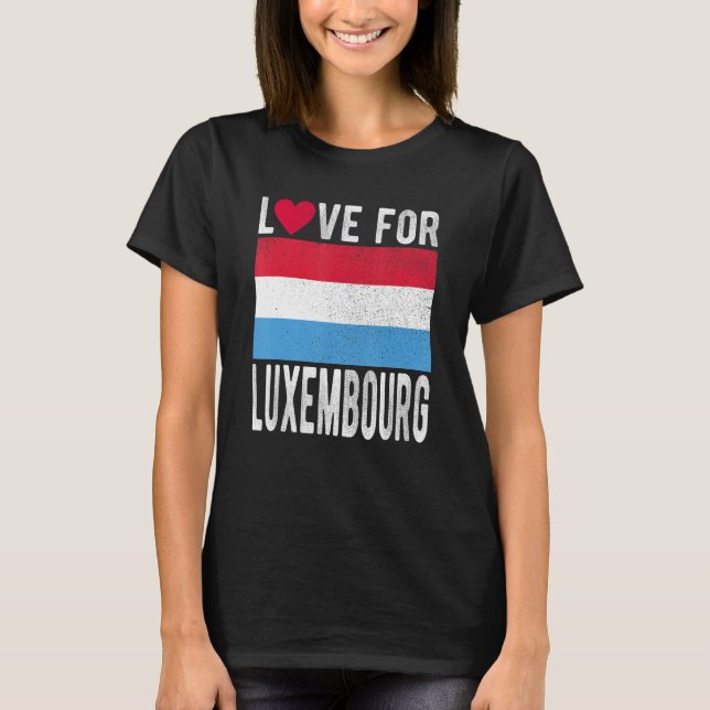 Camiseta Amor ao Luxemburgo (Frente)