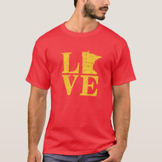 Camiseta Amor ao Minnesota Vintage MN Orgulho do Estado Gop