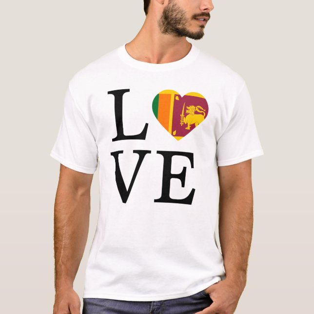 Camiseta Amor ao Sri Lanka (Frente)