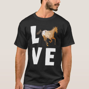 Camiseta AMOR Apaixonado Cavalo Appaloosa Engraçado