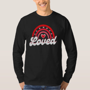 Camiseta Amor Arco-íris Retrô Feliz Dia dos Namorados Encon