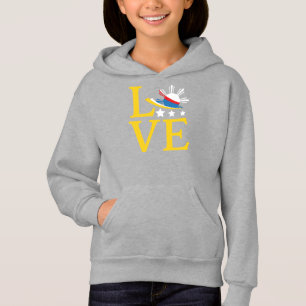 Camiseta Amor - Arte de Tipografia Filipina Flag