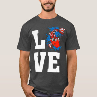 Camiseta Amor Artista Japonês Koi Fish - Koi Pond Fish