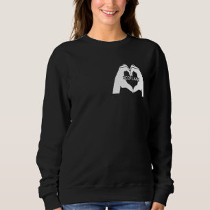 Camiseta Amor Às Mãos Corações Da Escócia
