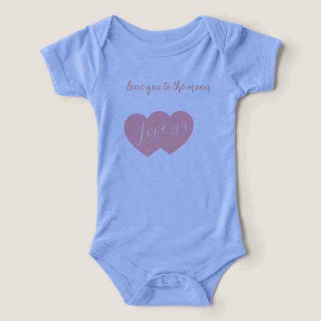 Camiseta amor até a lua e de volta (Design frontal)