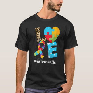 Camiseta Amor Autismo Mãe Vida Puzzle Faixa Conscientização