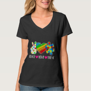 Camiseta Amor Autismo Pré-K Autismo Professor Kid