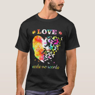 Camiseta Amor Autista Não Precisa De Palavras Autistas