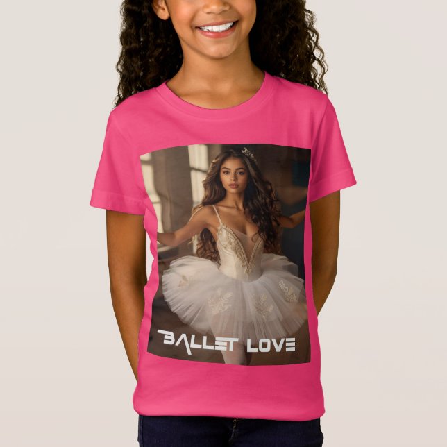 CAMISETA AMOR BALLET - BALLET & DANÇA (Frente)