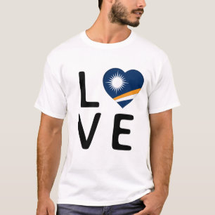 Camiseta Amor - Bandeira das Ilhas Marshall