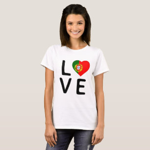 Camiseta Amor - Bandeira de Portugal