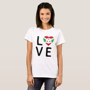 Camiseta Amor - Bandeira do Burundi