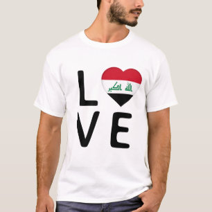 Camiseta Amor - Bandeira do Iraque