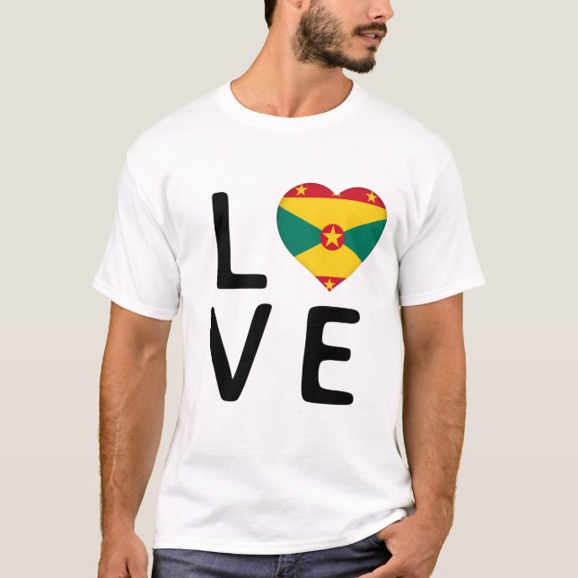 Camiseta Amor - Bandeira Granada (Frente)