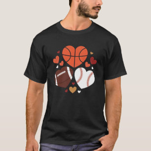 Camiseta Amor Baseball Futebol Basball Futebol Basball Hear