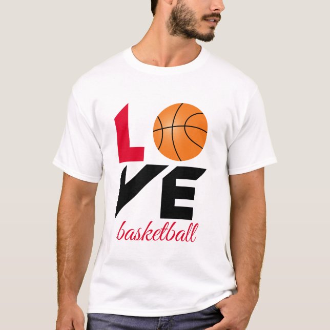 Camiseta Amor, basquete (Frente)