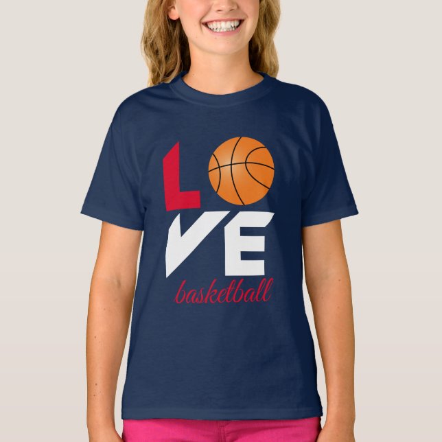 Camiseta Amor, basquete (Frente)