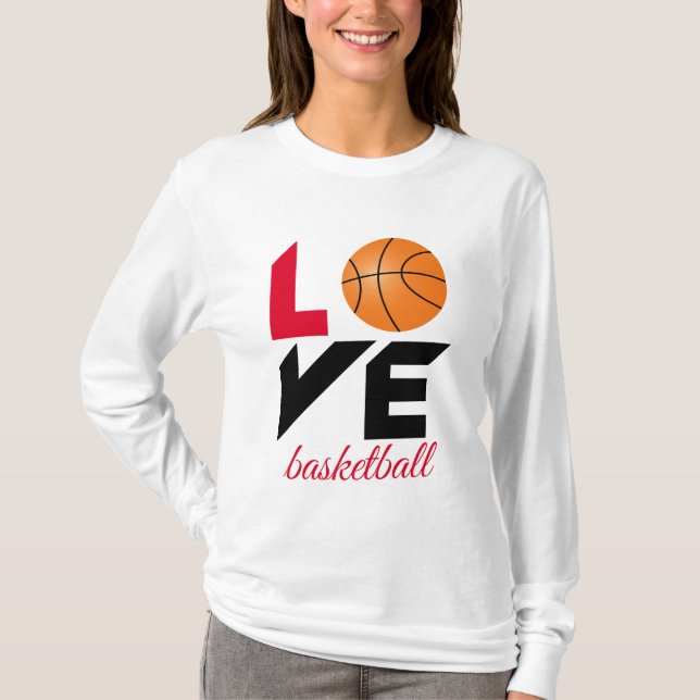 Camiseta Amor, basquete (Frente)