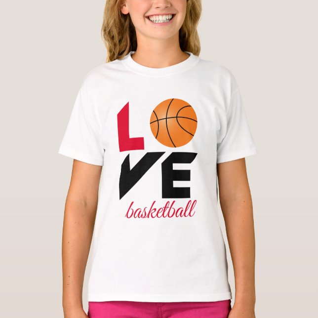 Camiseta Amor, basquete (Frente)
