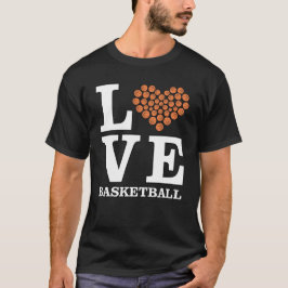 Camiseta Amor Basquete - Coração por Bolas