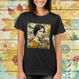 Camiseta Amor, Beleza, Inspire, Sonho e Esperança Dama Vint