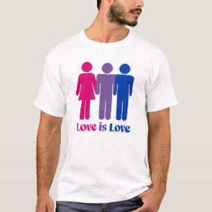Camiseta Amor Bissexual é Amor Masculino