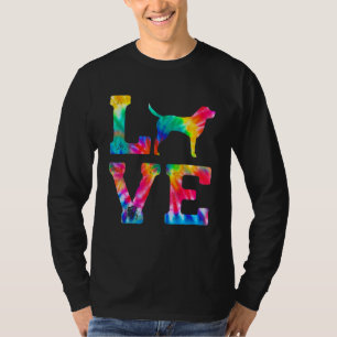Camiseta Amor Black Labrador Tie Tie Dog Mãe Pai
