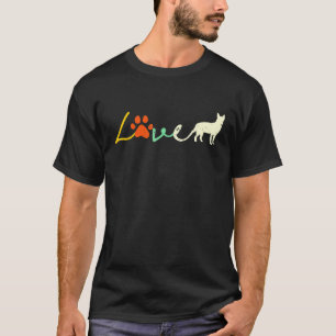Camiseta Amor Blue Heeler Cachorro Vermelho Australiano Pat