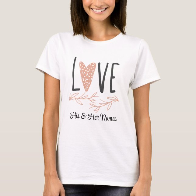 Camiseta Amor - Boho Heart Valentine Day (Frente)
