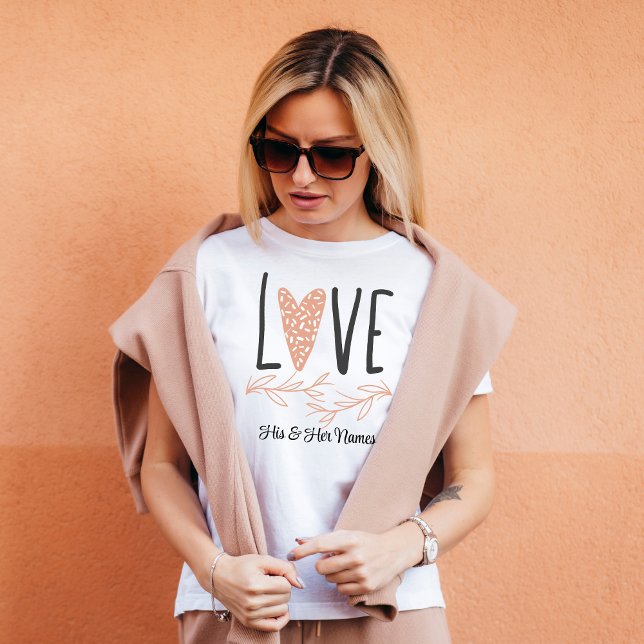 Camiseta Amor - Boho Heart Valentine Day (Criador carregado)
