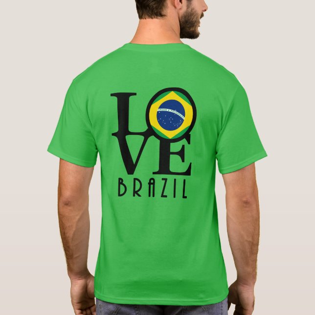 Camiseta AMOR Brasil (impressão traseira) (Verso)