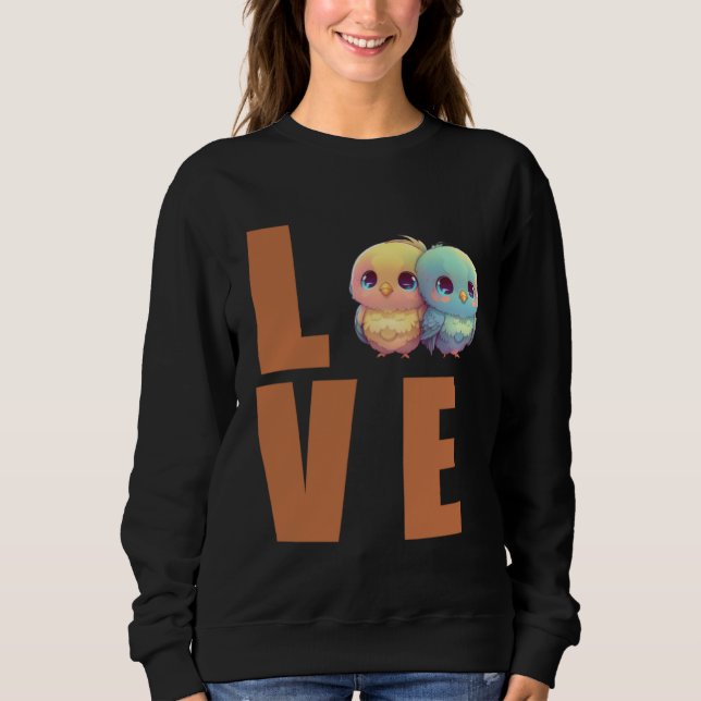Camiseta Amor Budgie Mãe Budgerigar Periquito Pássaro  1 (Frente)
