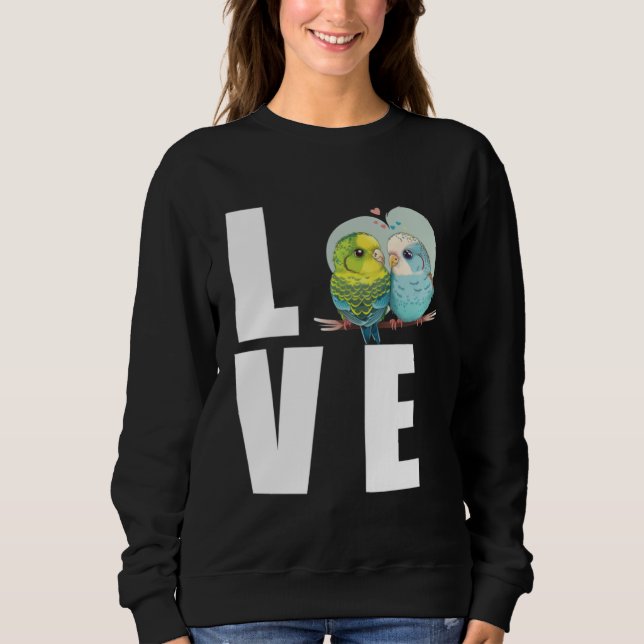 Camiseta Amor Budgie Mãe Periquito Periquito Ave (Frente)