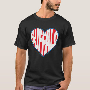 Camiseta AMOR BUFFALO NY New York 716 cidade retrógrada Buf