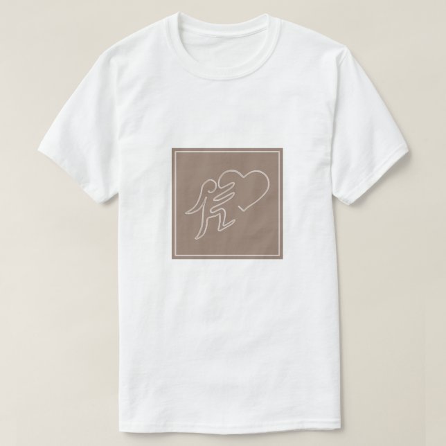 CAMISETA AMOR (CACAU) (Frente do Design)