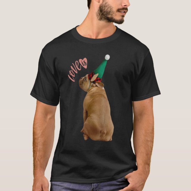 Camiseta Amor Cachorro Francês Francês Mãe Pai Cachorro Cac (Frente)