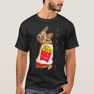 Camiseta Amor Cachorro Francês Francês Mãe Pai Cachorro Cac