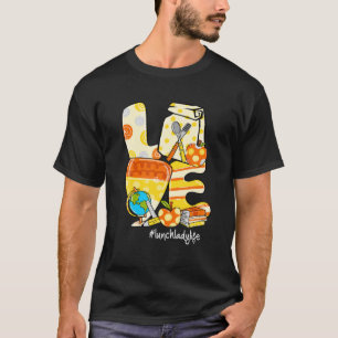 Camiseta AMOR Candy Corn Lunch Lady Life Fall Halloween Gif