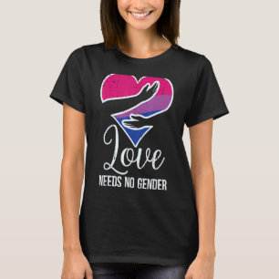 Camiseta Amor Cardíaco Bissexual Não Precisa De Sexo Bi Org