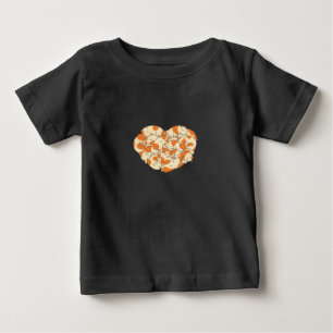 Camiseta Amor Cardíaco de Suíno Suíno-bê-coxa