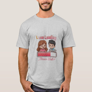 👉 Camiseta Amor Carregando – Gráfico Romântico Fo