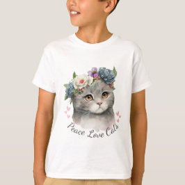Camiseta Amor Cat Kid Boy