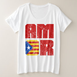 Camiseta Amor Catalão, Catalonia Estelada Flag