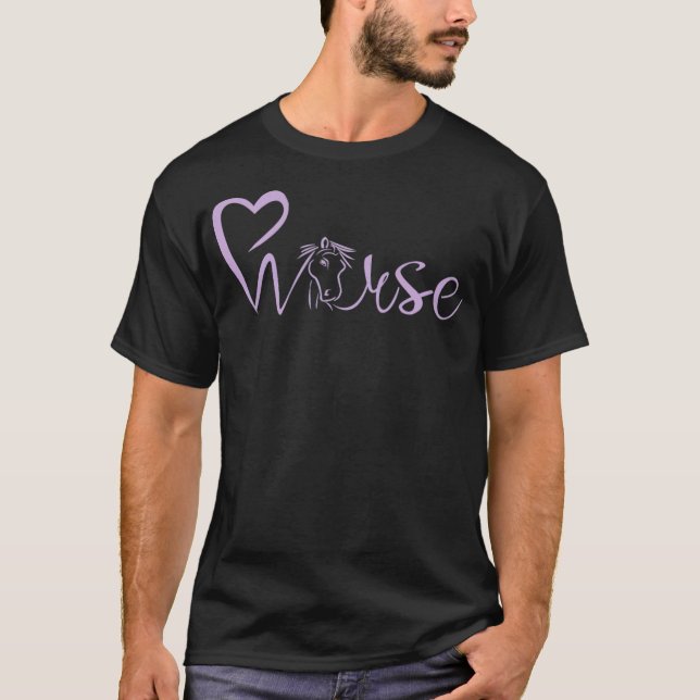 Camiseta AMOR CAVALO É O SEU penelope (Frente)