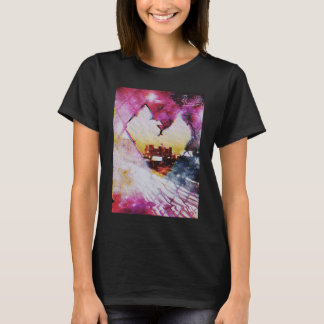 Camiseta Amor Cercado  Los Angeles Estética Vaporwave Glitc
